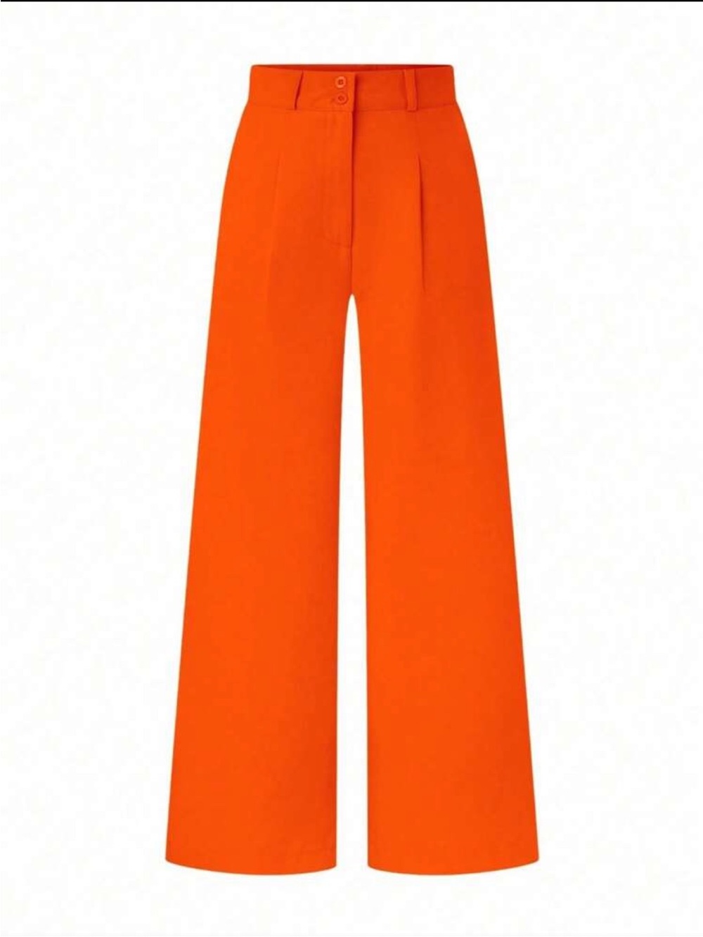 NWOT Wide-Leg High-Waist Orange Trousers
